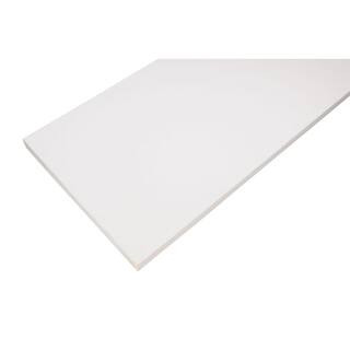 White Laminated Wood Shelf 10 in. D x 24 in. L | The Home Depot