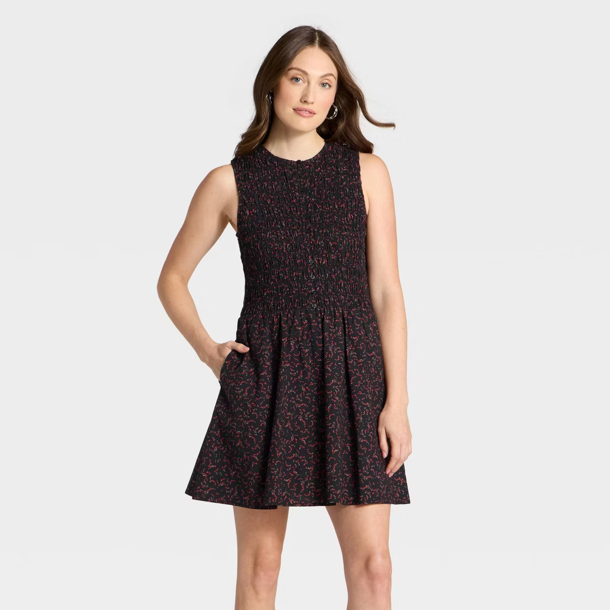 Women's Smocked Mini A-Line Dress - Universal Thread™ | Target