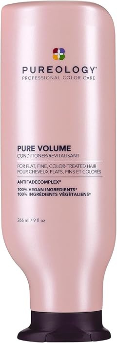 Pureology | Pure Volume | Conditioner, For Flat, Fine, Colour-Treated Hair, Adds Weightless Volume, Vegan | Amazon (UK)