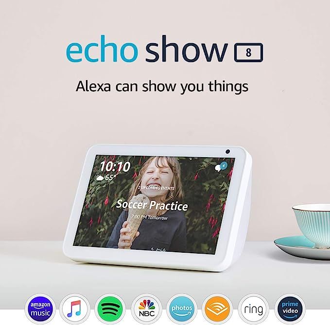 Echo Show 8 - HD 8" smart display with Alexa - Sandstone | Amazon (US)
