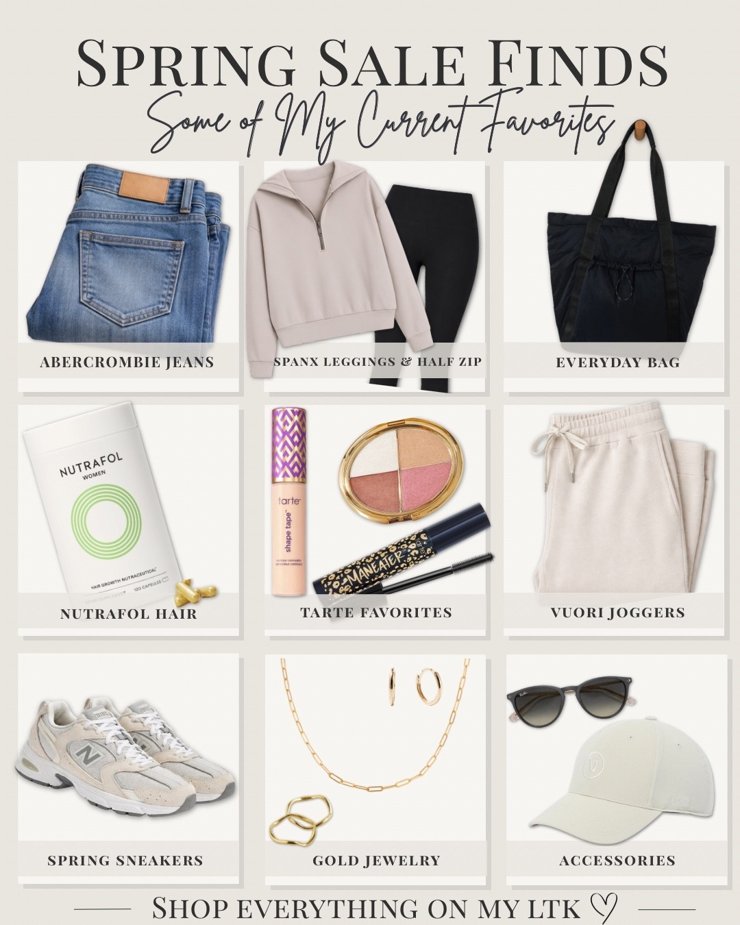 Spring Sale finds 🌸

Some of my favorite brands are part of the LTK Spring Sale right now! Spanx, Abercrombie, Vuori, Tarte + more.

I rounded up some of my favorite pieces and linked everything here so you can shop the deals easily 🤍

#LTKSale #LTKSpring #LTKStyle #LTKDeals #LTKFinds

#LTKSaleAlert #LTKSpringSale #LTKootd