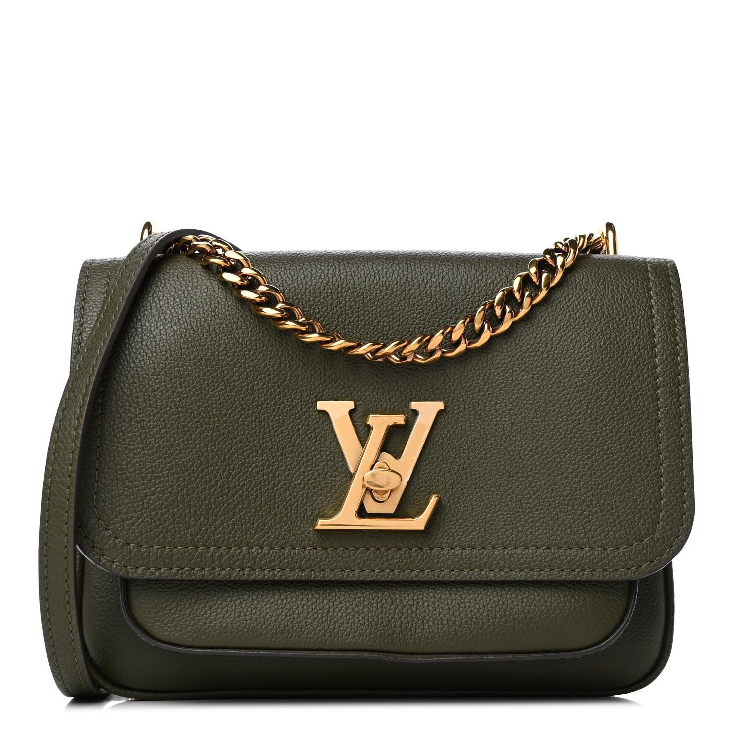 LOUIS VUITTON

Grained Calfskin Lockme Chain Bag Kaki | Fashionphile