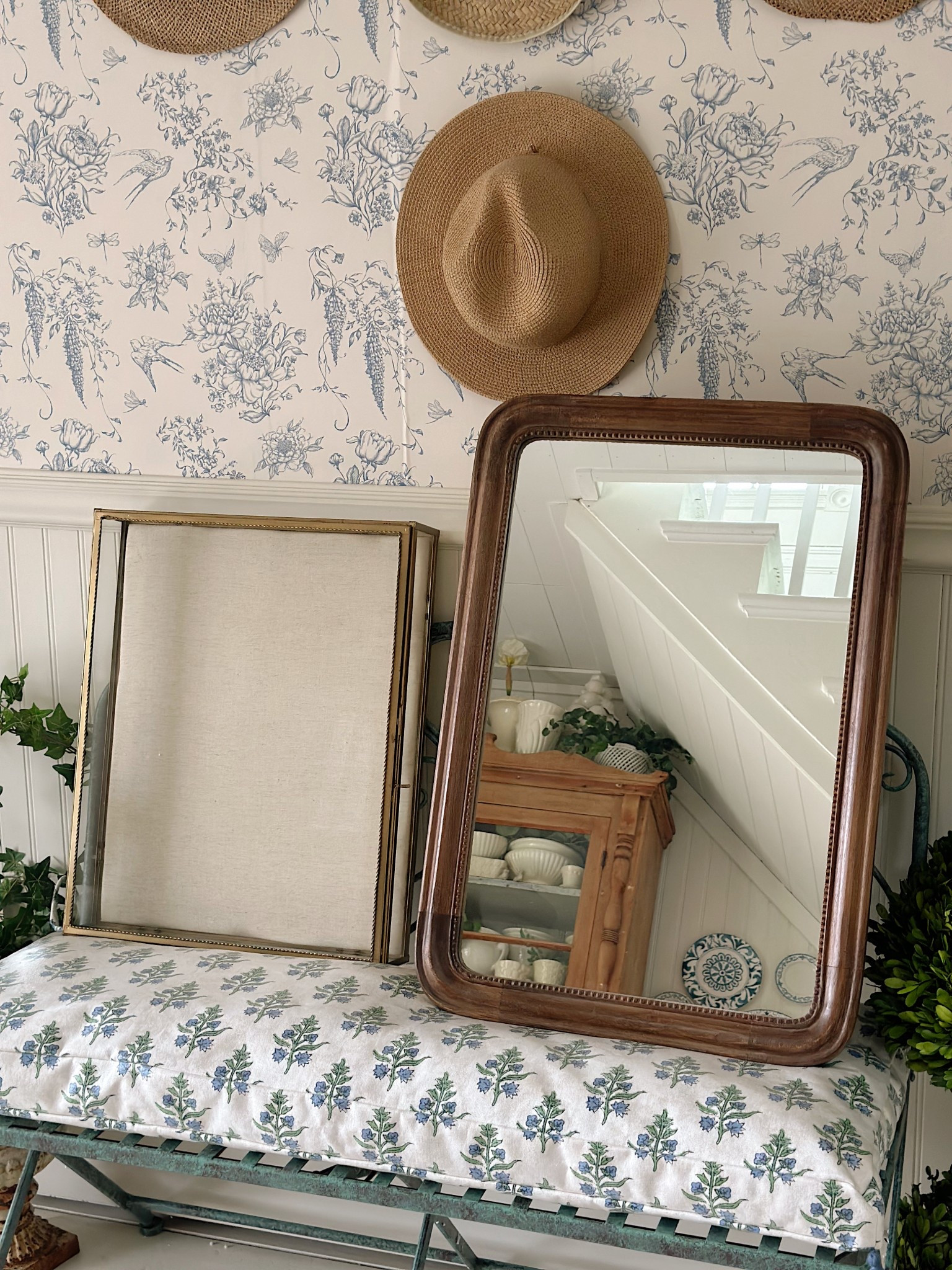 Cozy magnolia home finds. A brass shadow box & a wood medicine cabinet mirror. 

#LTKHome #LTKSaleAlert