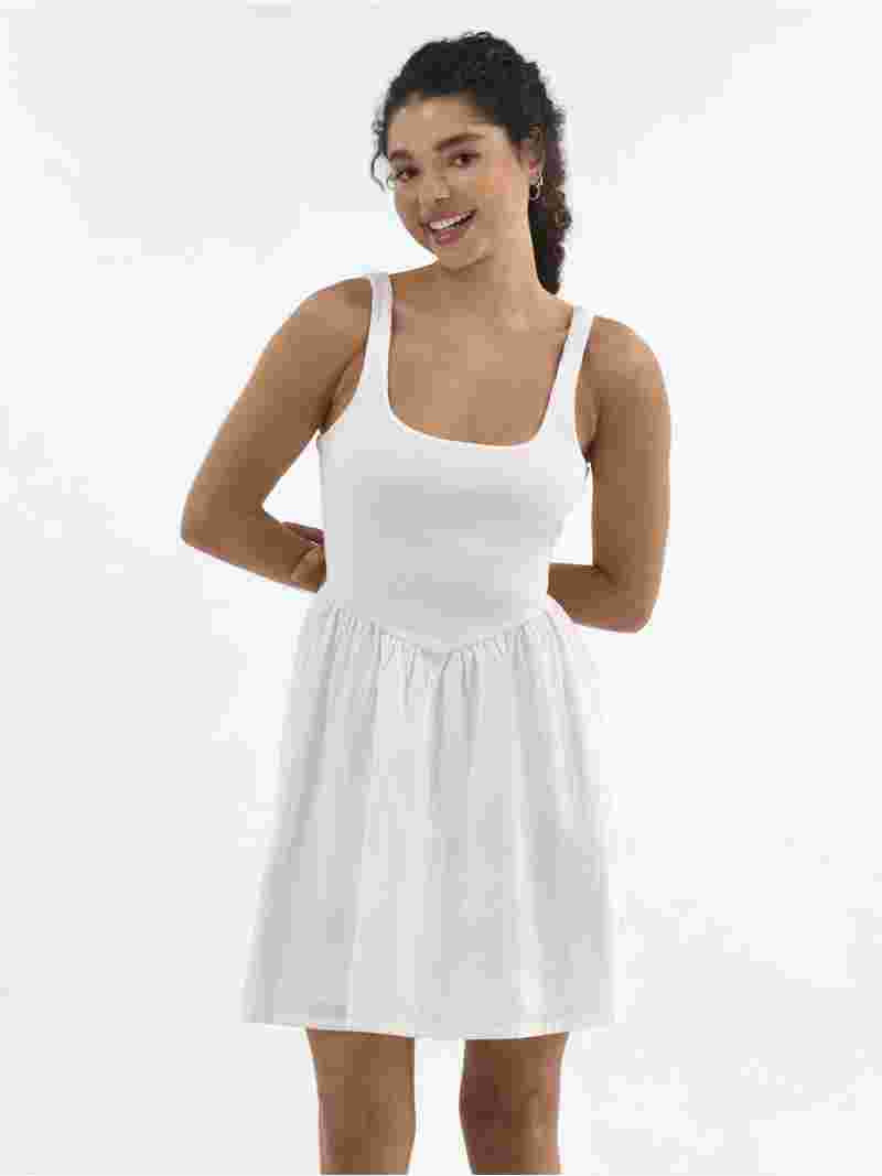 No Boundaries V Waist Mini Tank Dress, Women's and Women's Plus | Walmart (US)