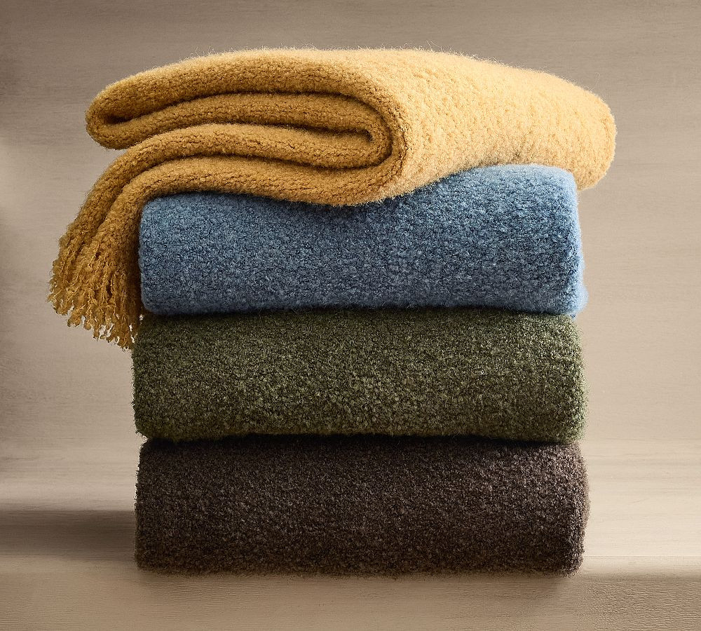 Boucle Knit Throw | Pottery Barn (US)