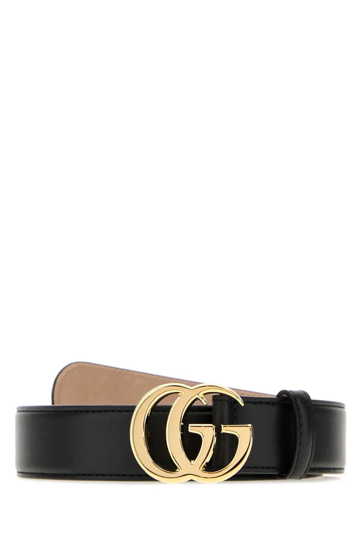Gucci Double G Buckle Leather Belt — Black | Italist Inc.