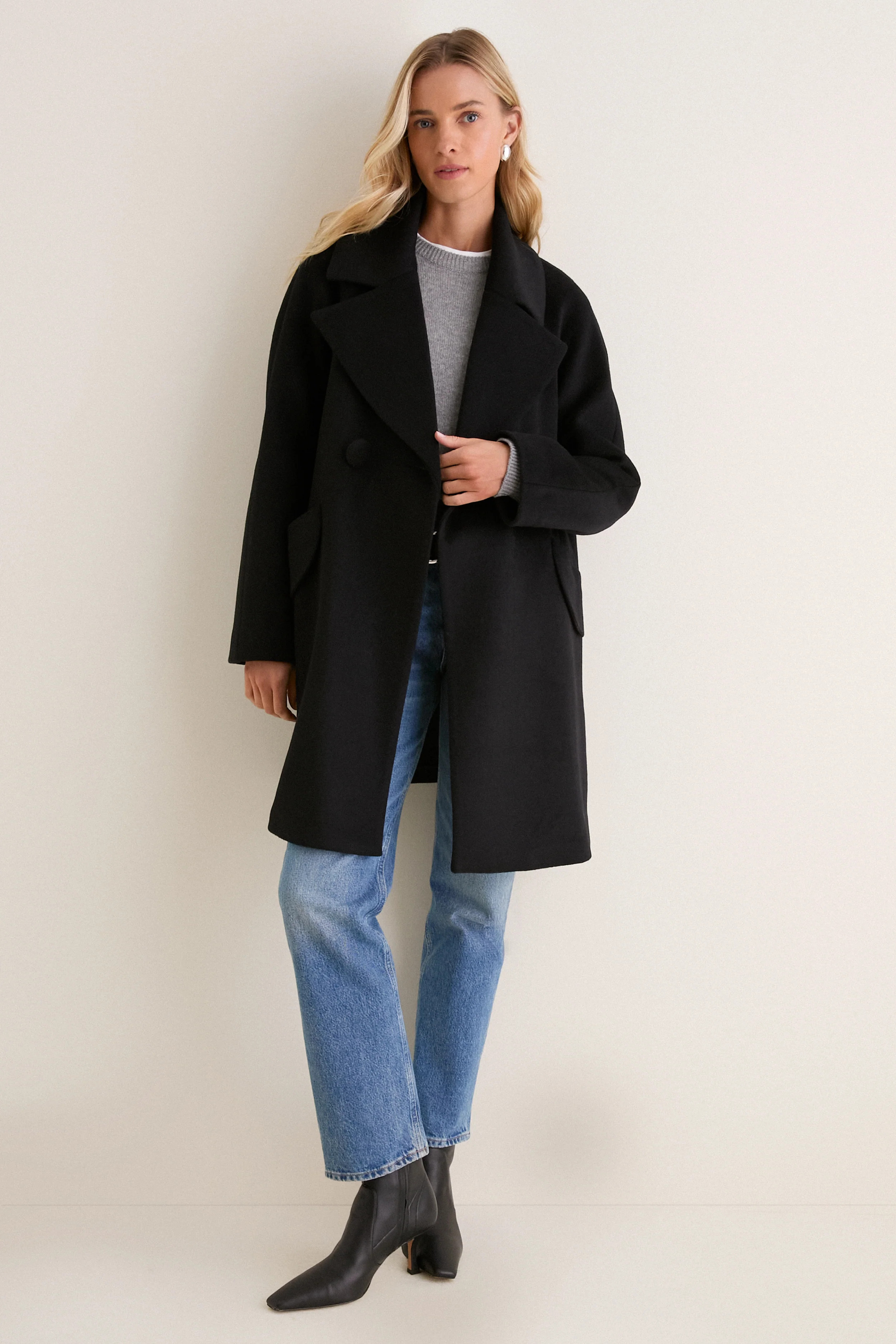 Black Harley Peacoat | Tuckernuck (US)