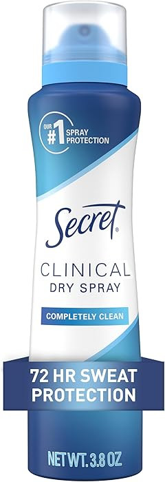 Secret Clinical Strength Dry Spray Antiperspirant Deodorant for Women, 3X Stress Protection, 72hr... | Amazon (US)