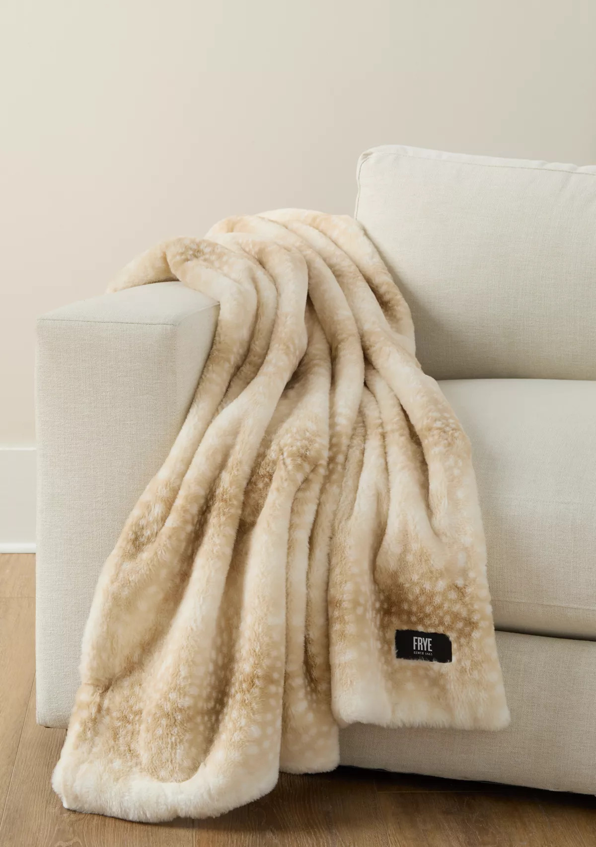 Melville Faux Fur Print Throw | Belk