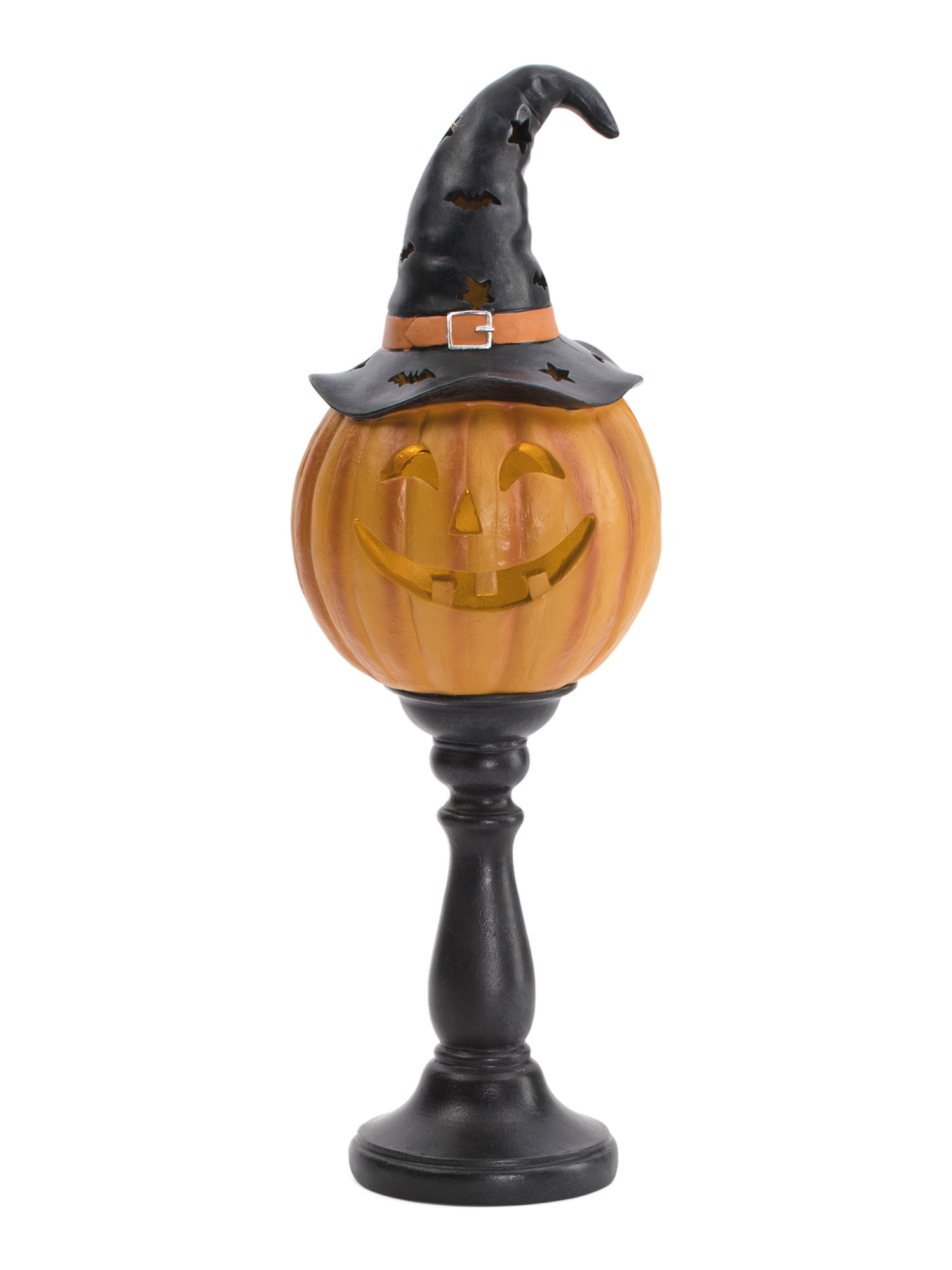 20in Led Resin Orange Pumpkin Pedestal With Led | TJ Maxx