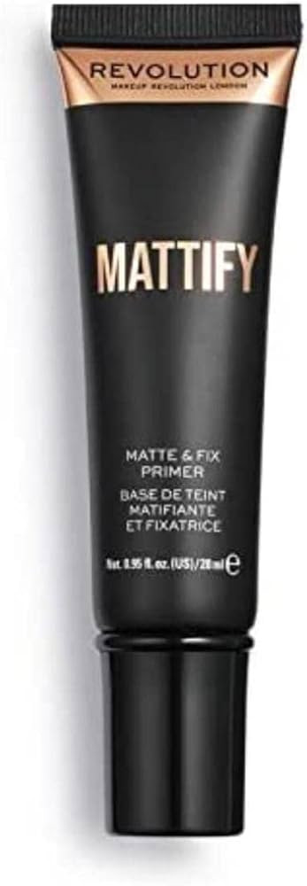 Makeup Revolution Mattify Matte and Fix Face Primer, Lightweight & Translucent Formula, for a Smo... | Amazon (US)