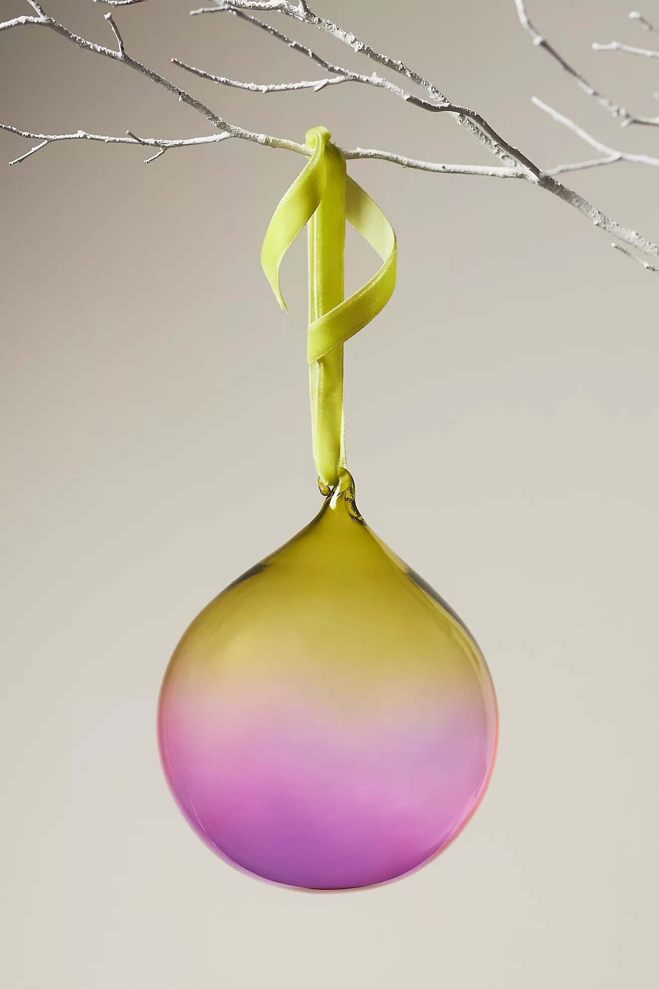 Ombré Art Glass Bauble Ornament | Anthropologie (US)