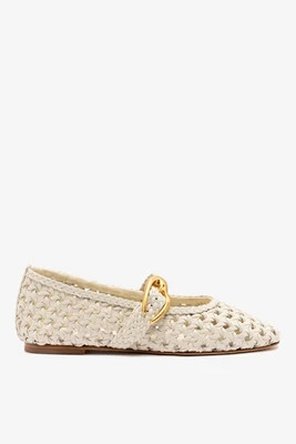Verona New Macrame In Ivory Leather | Larroude