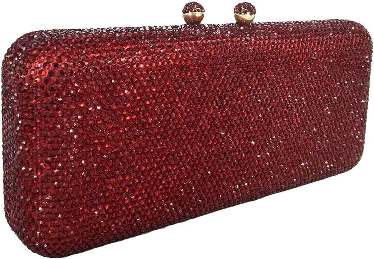 Boutique De FGG Evening Bags and Clutches Women Formal Crystal Clutch Handbags Wedding Rhinestone... | Amazon (US)