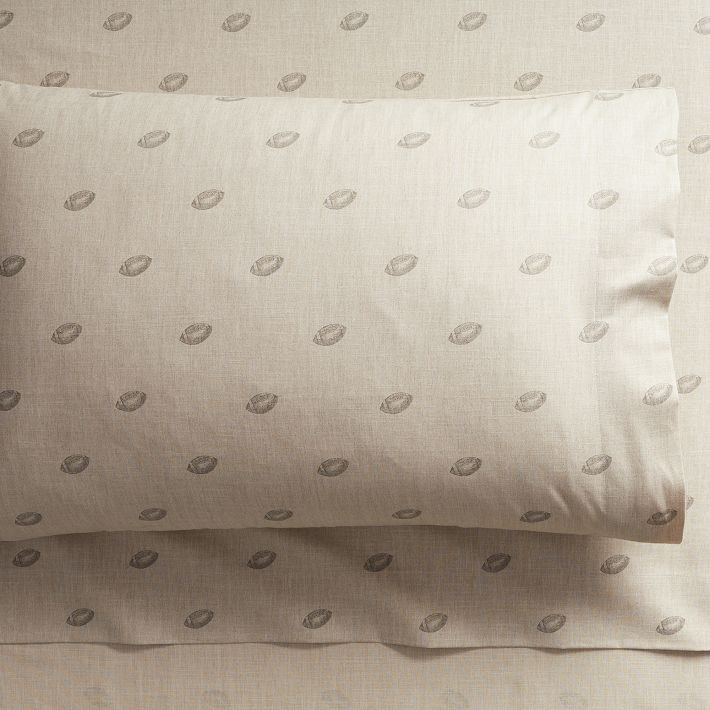 Heritage Football Organic Sheet Set | Pottery Barn Teen