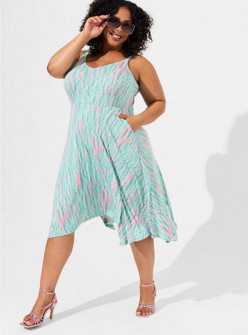 Midi Super Soft Handkerchief Dress | Torrid (US & Canada)
