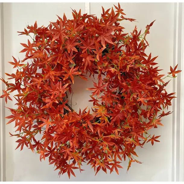 Faux Maple 30'' Wreath | Wayfair North America