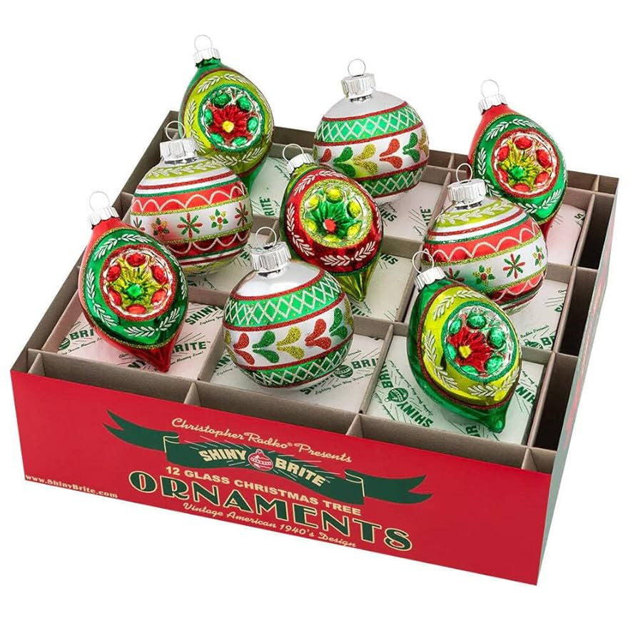 Christopher Radko Holiday Rounds & Reflector Tulips Set of 9 | Amazon (US)