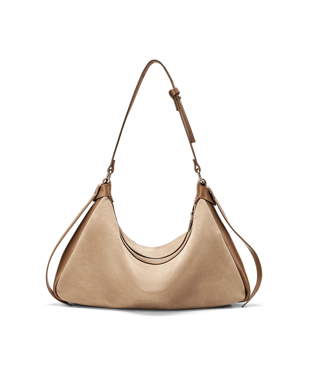 ANINE SHOULDER BAG - CAMEL SUEDE-CAMEL | Billini US