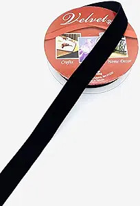 1" Velvet Ribbon - 10 Yards (Black) | Amazon (US)