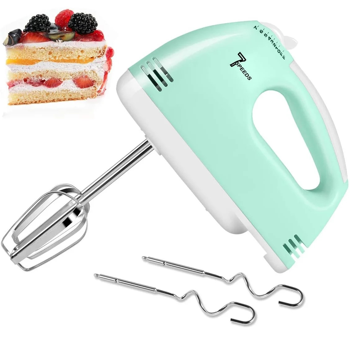 Camkey Hand Mixer Electric,7 Speed Hand Mixer Electric Hand Mixer,Portable Kitchen Hand Held Mixe... | Walmart (US)