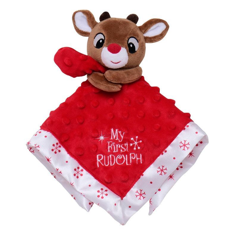 Rudolph the Red-Nosed Reindeer Rudolph Lovie Snuggle Blanket Soother | Target