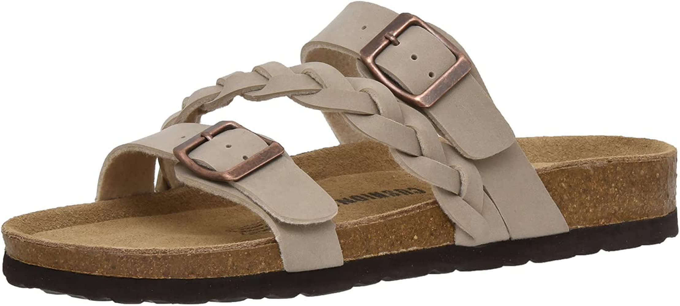 CUSHIONAIRE Women's Lizzy Cork footbed Sandal with +Comfort and Wide Widths Available | Amazon (US)