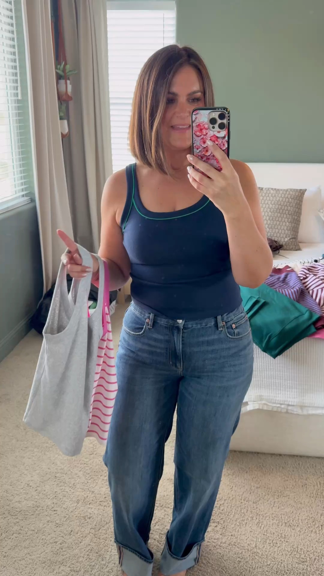 These @American Eagle Outfitters  jeans are such great staples, highly recommend getting them on sale!!

Curvy stovepipe, 12Long 
Curvy baggy wide leg, 12Regular
Curvy straight, 12Long
Tanks & Tshirts, large 

#aepartner #aejeans

#LTKstorytime #LTKSaleAlert #LTKMidsize