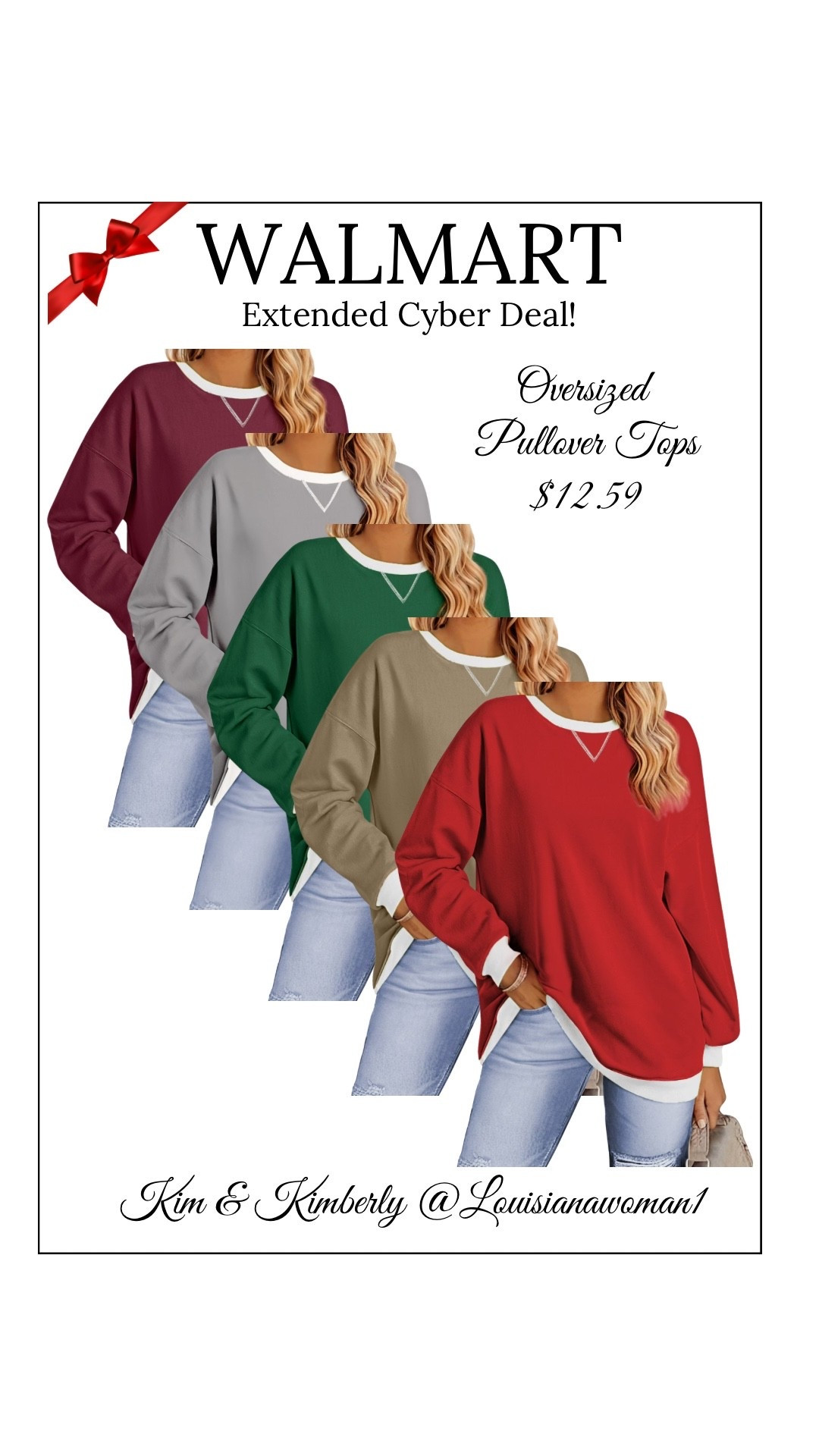 🎅🏼Cyber Monday Extended Deals at Walmart! #cyber #Monday #Extended #Walmart #Deals #womens #oversized #pullover #sweatshirt #shirt #top

#LTKHoliday #LTKGiftGuide #LTKSaleAlert