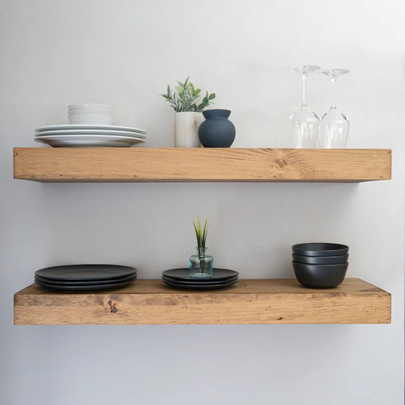 Pippi Modern Floating Shelves 3 Inches Thick (Set of 2) | Wayfair North America