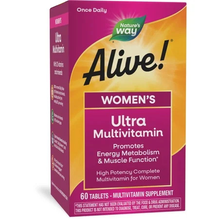 Nature's Way Alive! Women's Ultra Multivitamin Tablets, High Potency Formula, 60 Count | Walmart (US)