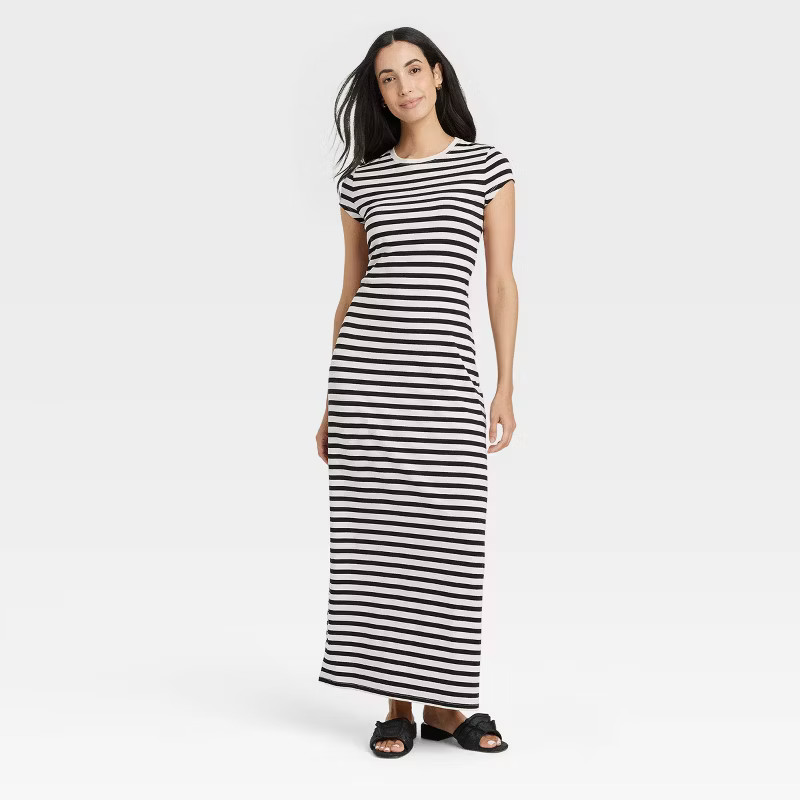 Women's Short Sleeve Knit Maxi Dress - A New Day™ | Target