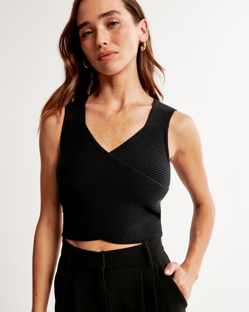 LuxeLoft Wrap Top | Abercrombie & Fitch (US)