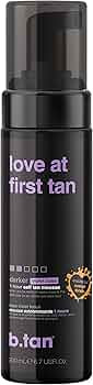 b.tan Darker Self Tanner | Love At First Tan - Fast, 1 Hour Sunless Tanner Mousse, Violet-Based, ... | Amazon (US)