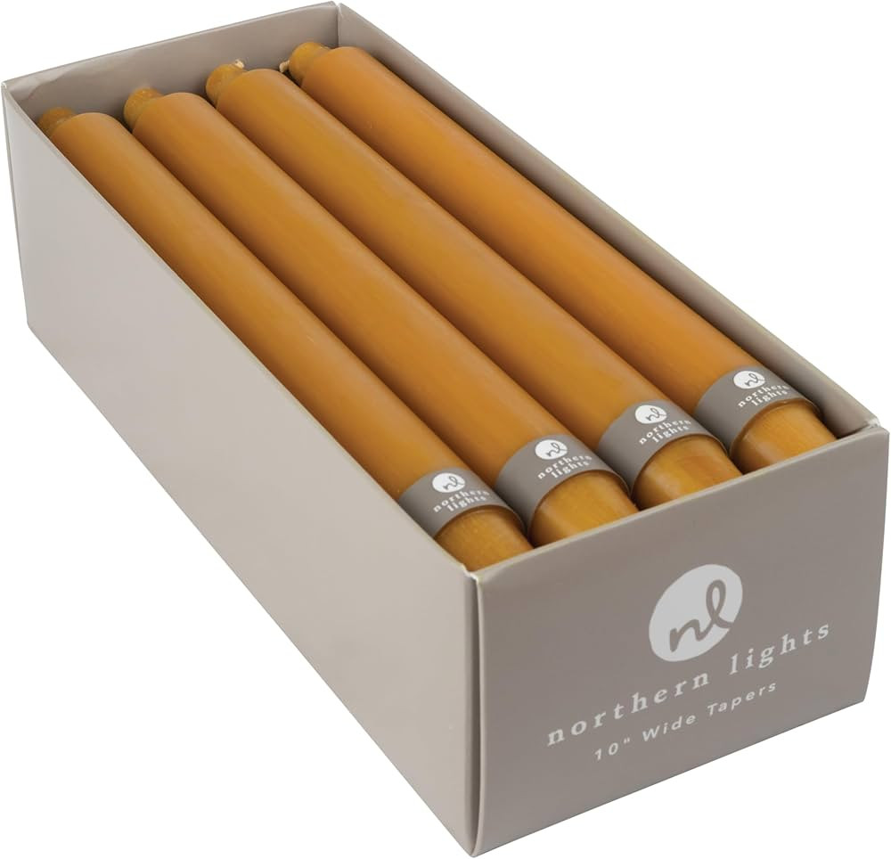 Northern Lights Candles - 10" 12pk Tapers - Caramel - 76600 | Amazon (US)