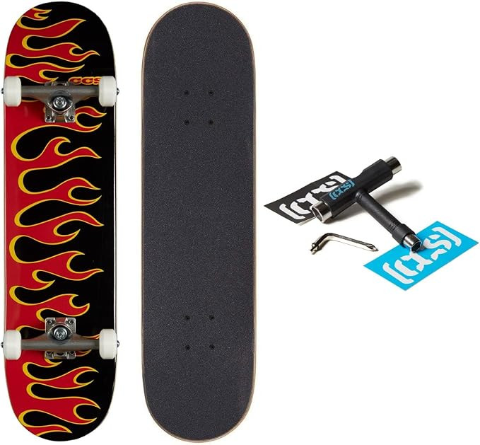 [CCS] Skateboard Complete | Maple Wood | Professional Grade | Fully Assembled with Skate Tool & S... | Amazon (US)