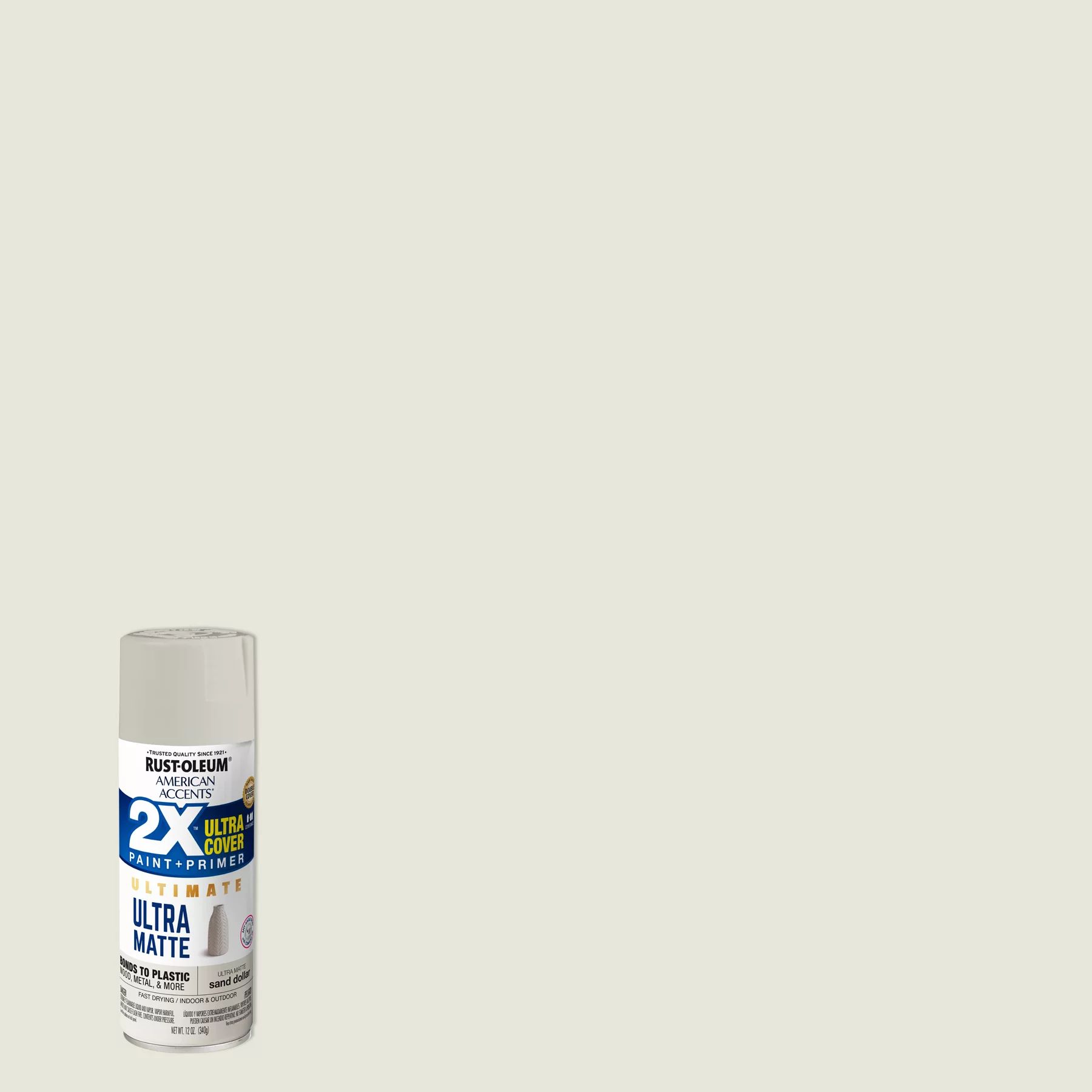 Sand Dollar, Rust-Oleum American Accents 2X Ultra Matte Spray Paint, 12 oz | Walmart (US)