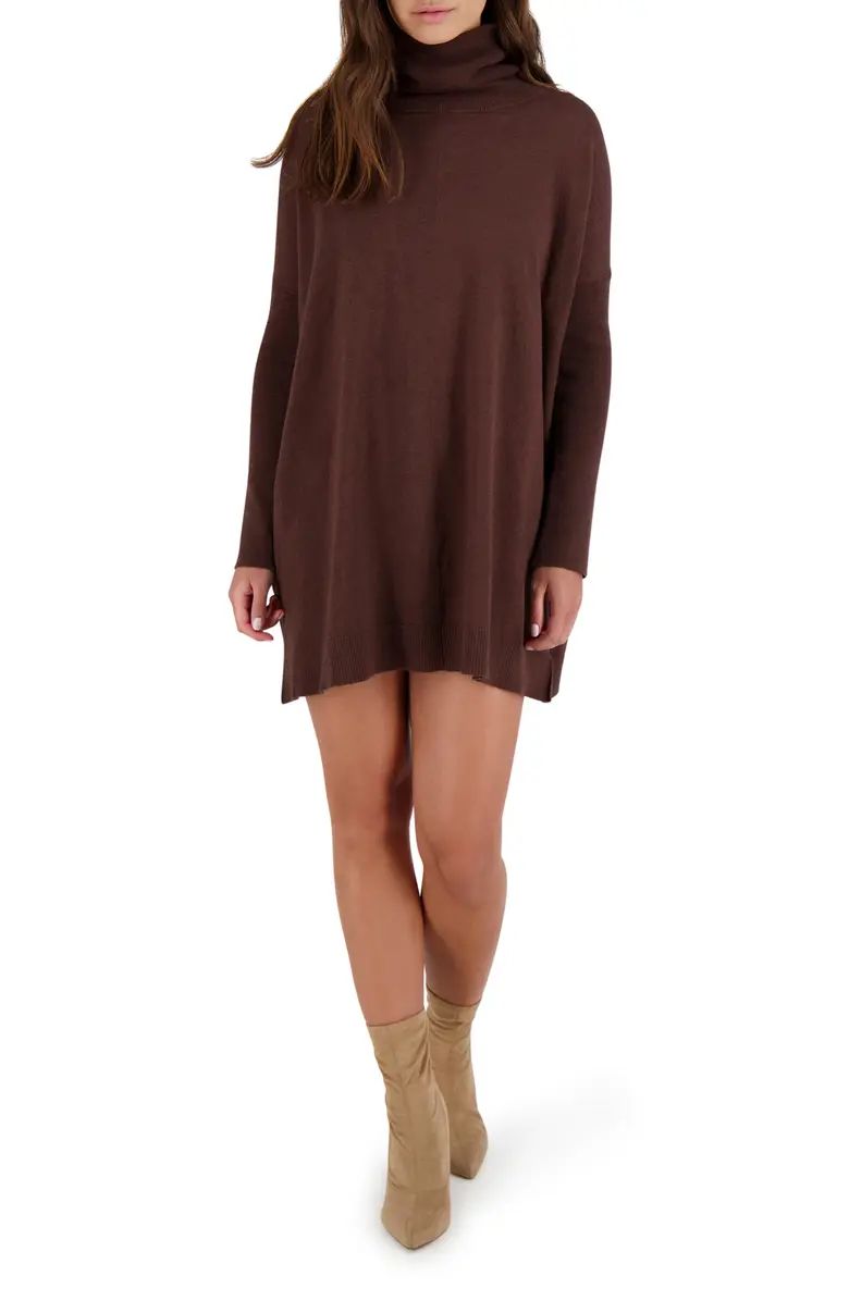 BB Dakota Hug Me Tight Turtleneck Long Sleeve Sweater Dress | Nordstrom