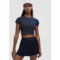 Swiftly Pointelle Cropped Short-Sleeve Shirt | Lululemon (US)