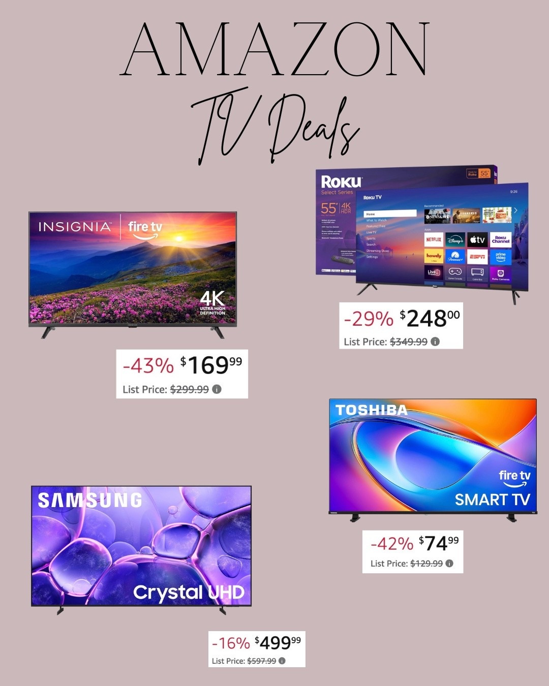 Idid you know Super Bowl weekend is the best you can buy TVs because it is the cheapest they will be all year? ￼

#LTKHome