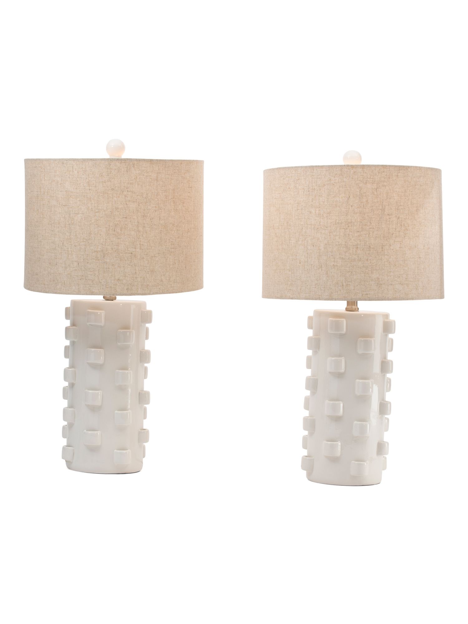 2pk 25in 3d Loop Ceramic Lamps | Lighting | Marshalls | Marshalls