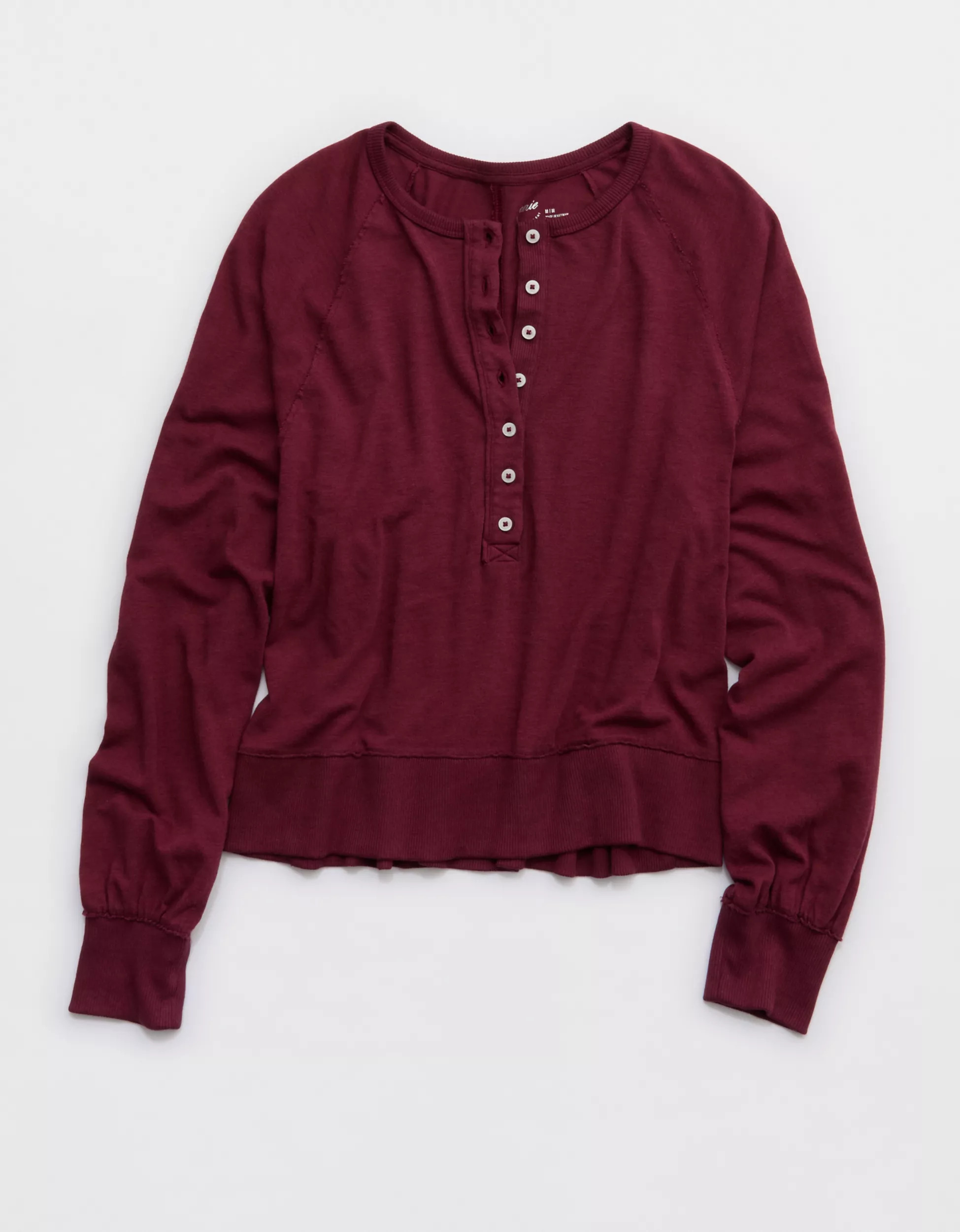 Aerie Happy Snit Henley T-Shirt | Aerie