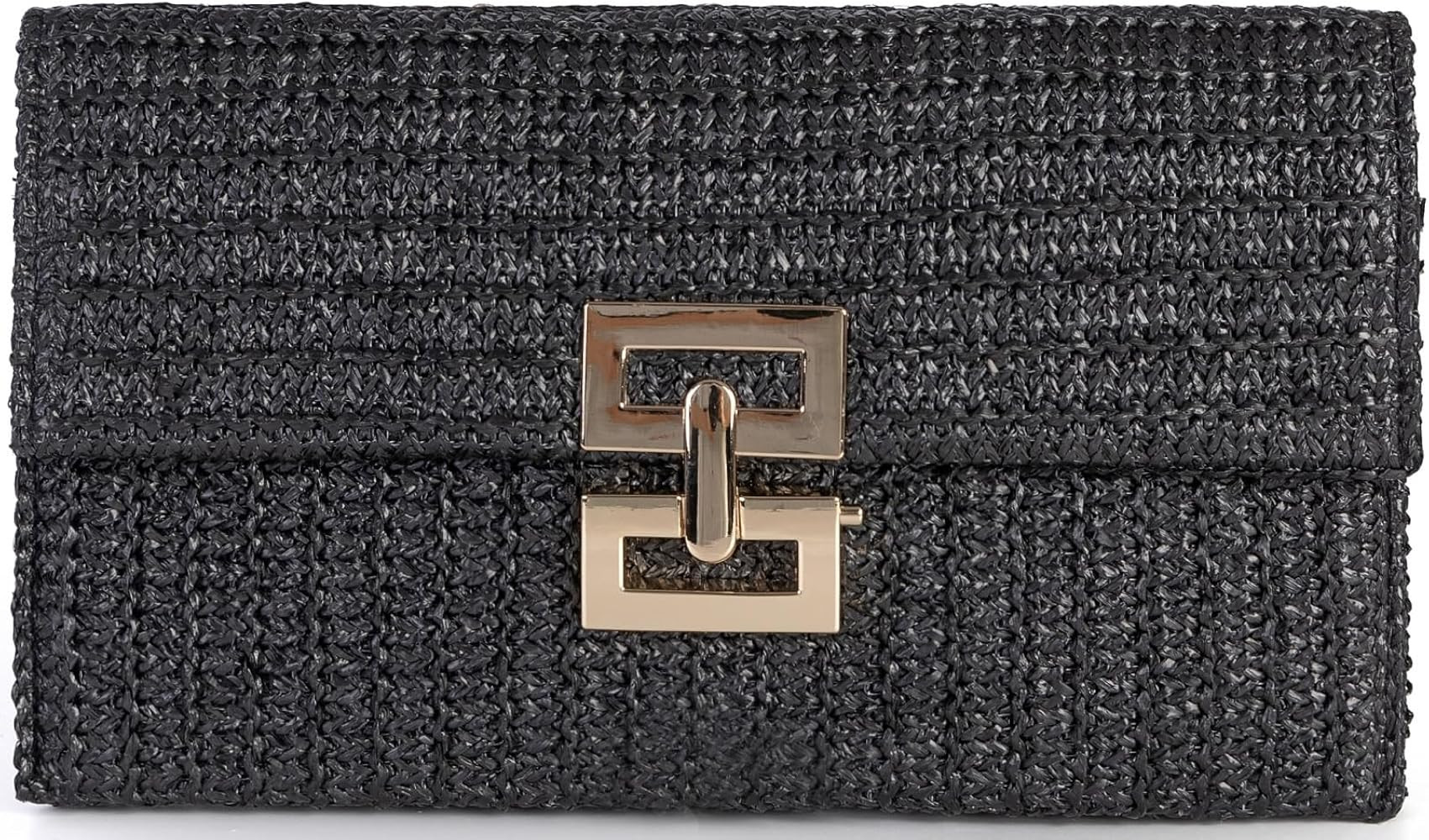 Straw Clutch Purses Women Summer Beach Handbags Boho Woven Envelope Wallet Fold Over Chain Crossb... | Amazon (US)