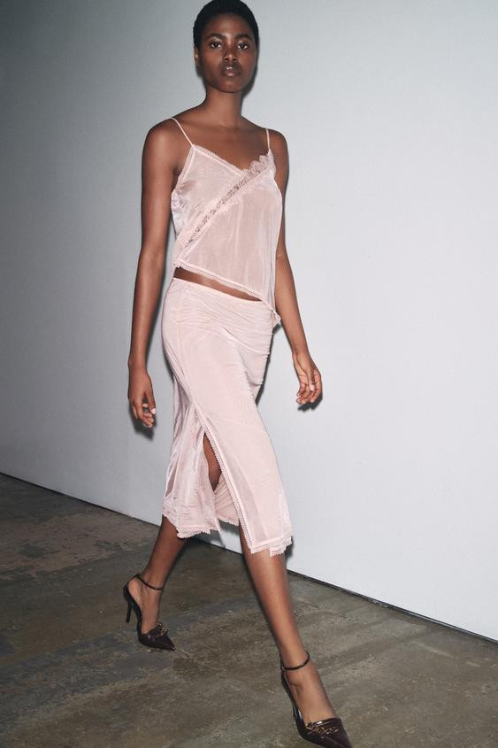 ORGANZA STRAPPY TOP | Zara UK