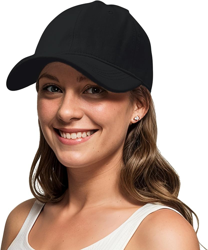 Lanzom Men Women Adjustable Baseball Cap Vintage Cotton Washed Distressed Hats Twill Plain Dad Ha... | Amazon (US)