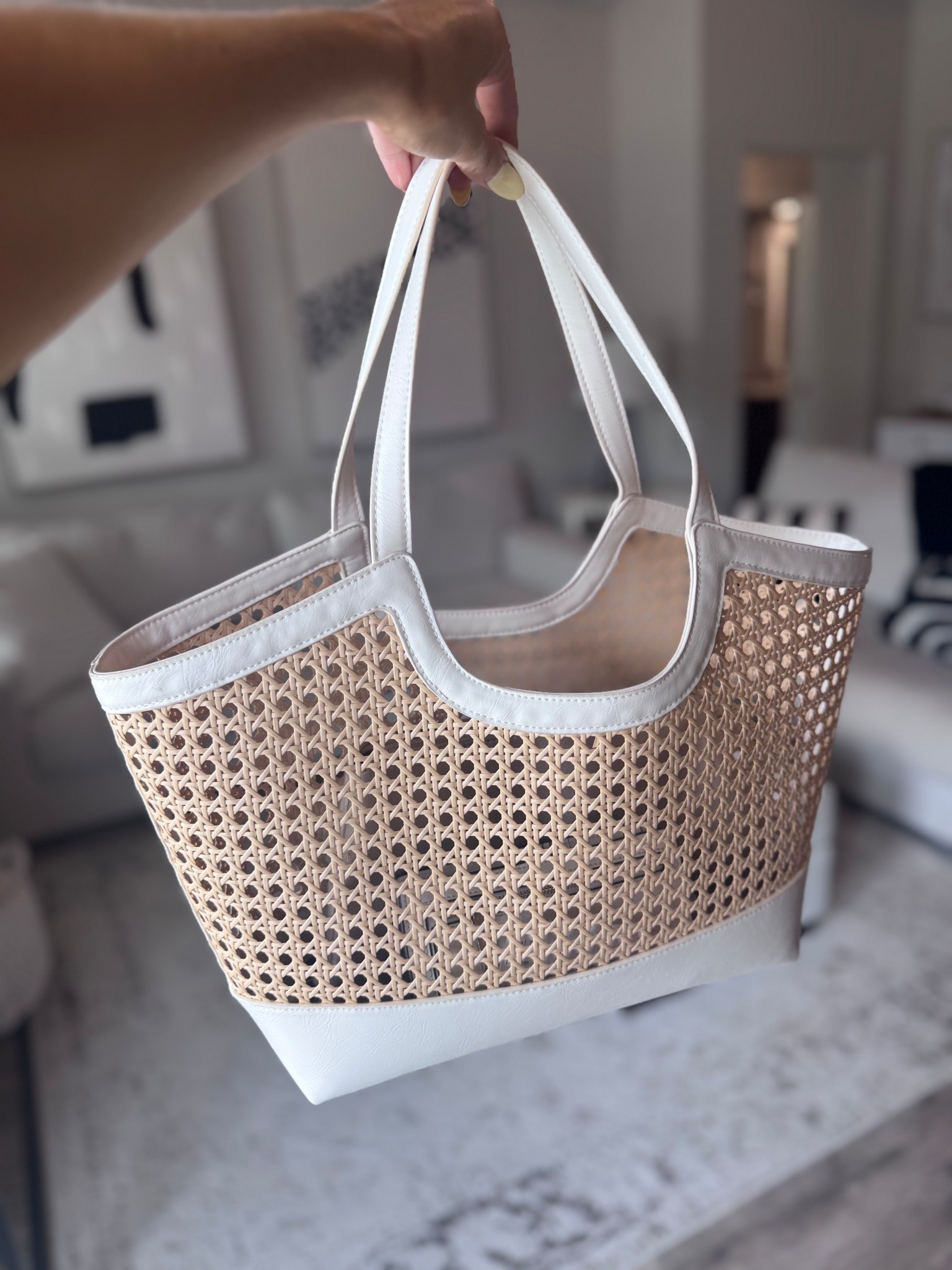 Snagged this cane tote today and I’m obsessing over it!! Perfect to accessorize with all of your spring outfits!

#LTKgrwm