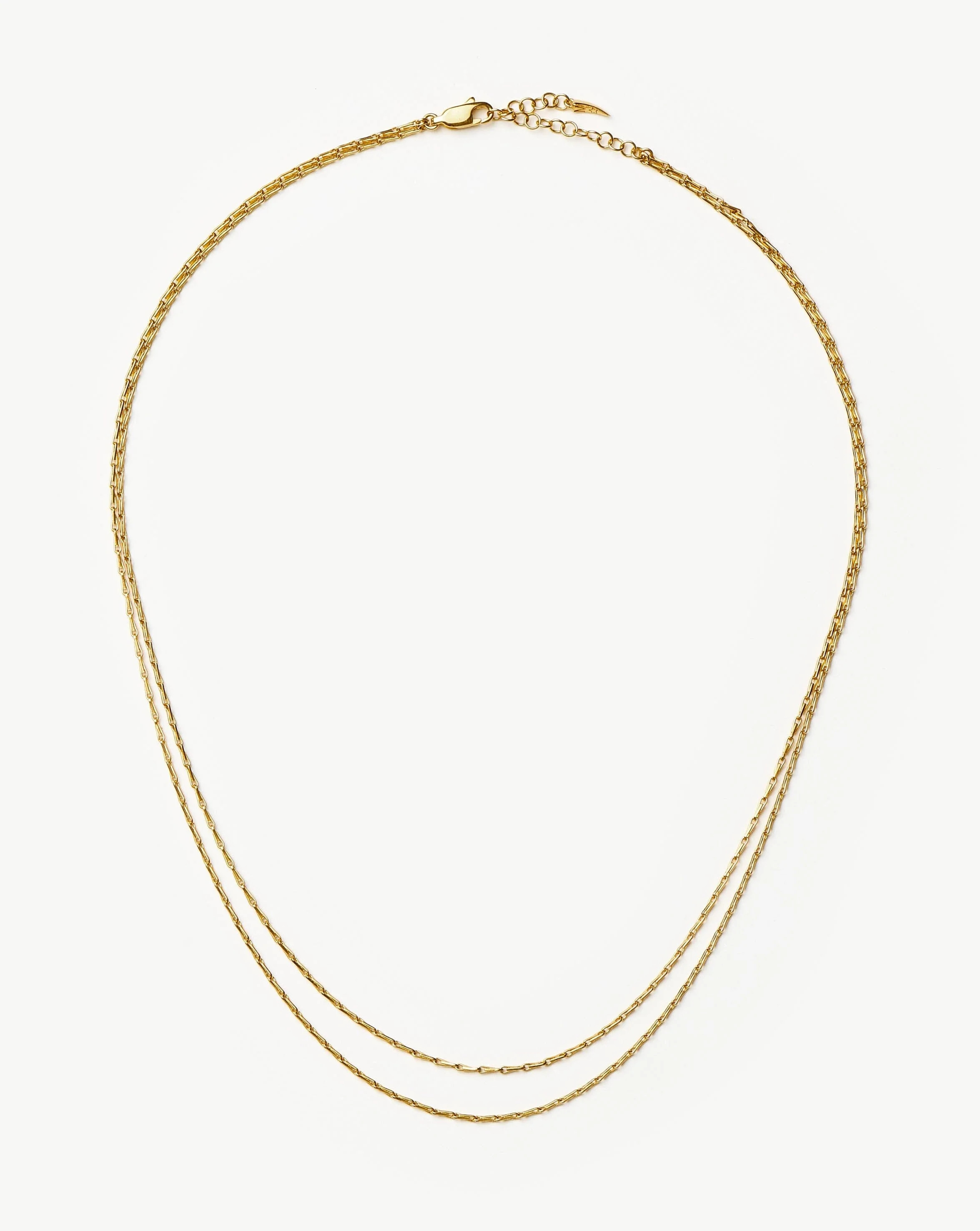 Savi Twisted Double Chain Necklace - Gold | Missoma US | Missoma US