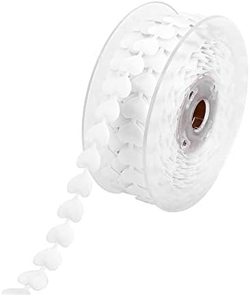 MRSRIBBON 5/8” Love Heart Ribbon for Crafts - 20meters/roll Red/White Embossing Ribbon with Hearts f | Amazon (US)