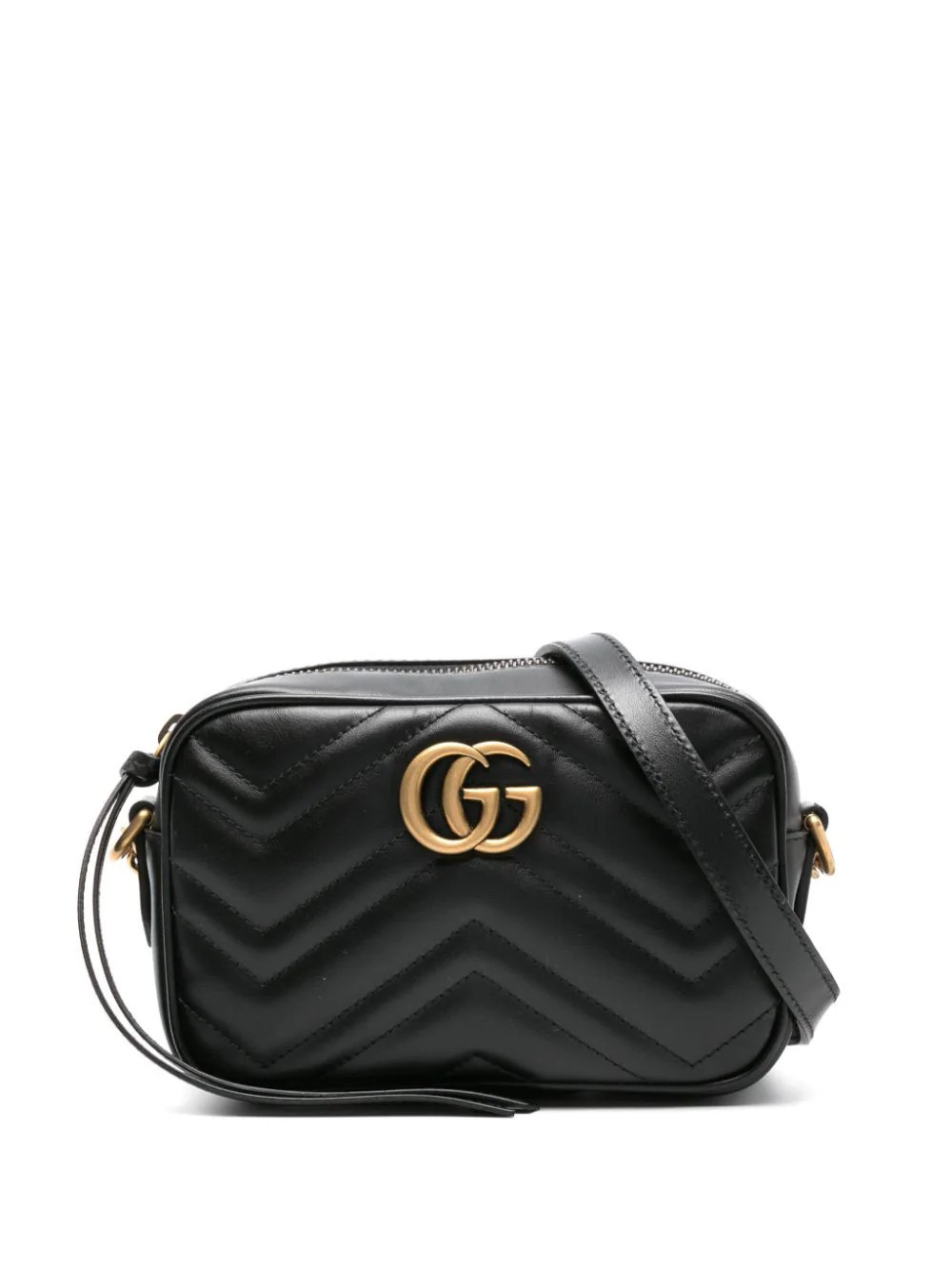 Gucci mini GG Marmont cross body bag - Black | Farfetch Global
