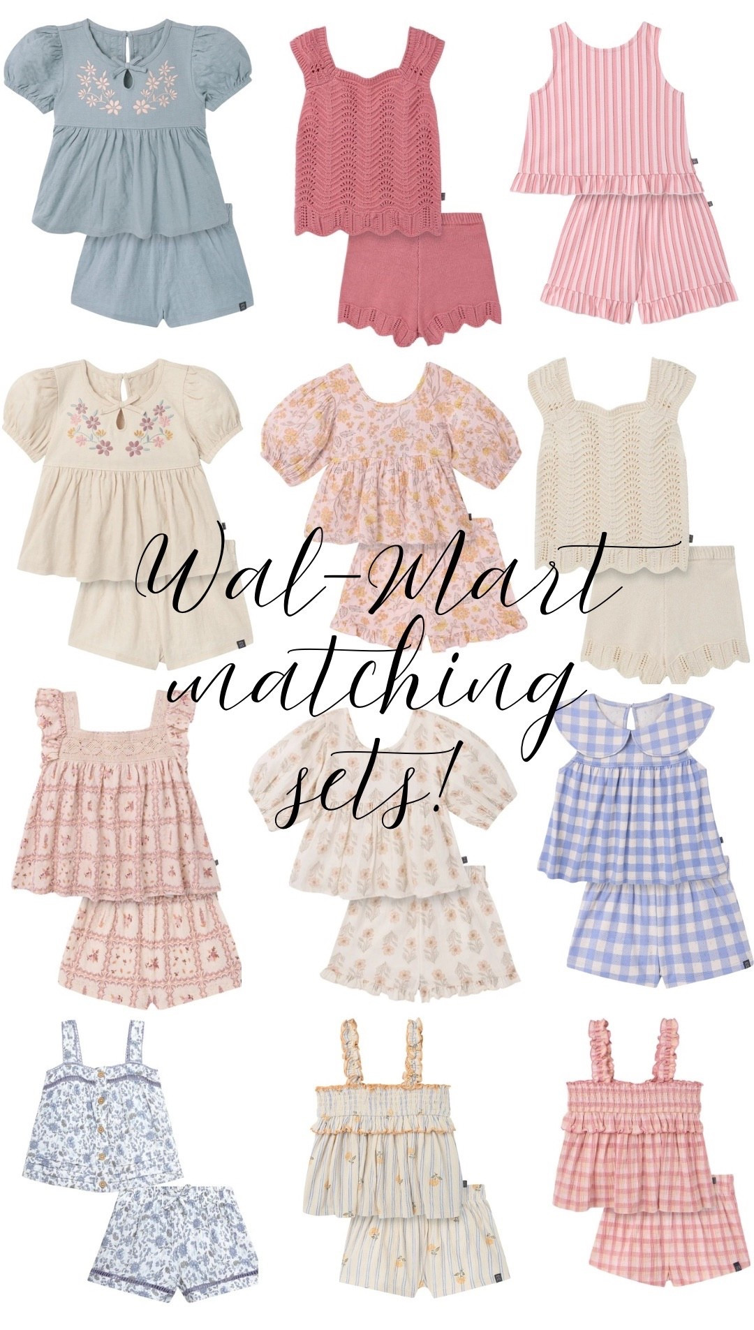Wal-Mart matching sets for toddler girls! #walmartfind #toddlerfashion #springoutfit #walmartfashion

#LTKKids #LTKootd #LTKmomlife